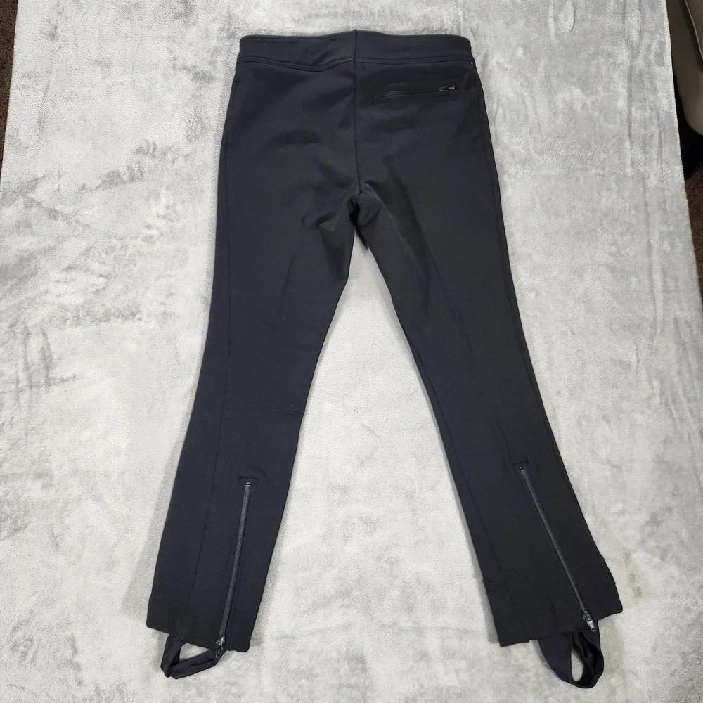 Vintage Polo Sport Ralph Lauren Snow Pants Mens 33x30 Black Stirrup Ski Zip Cuff